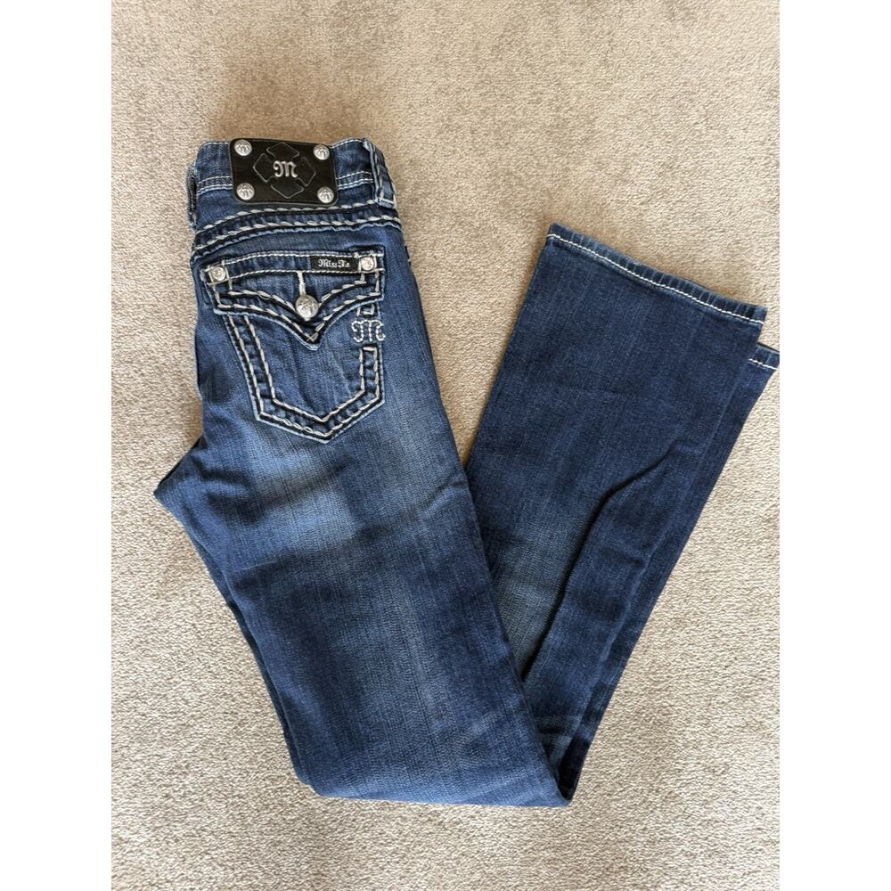 Miss Me Signature Boot Jeans 26 Embroidered